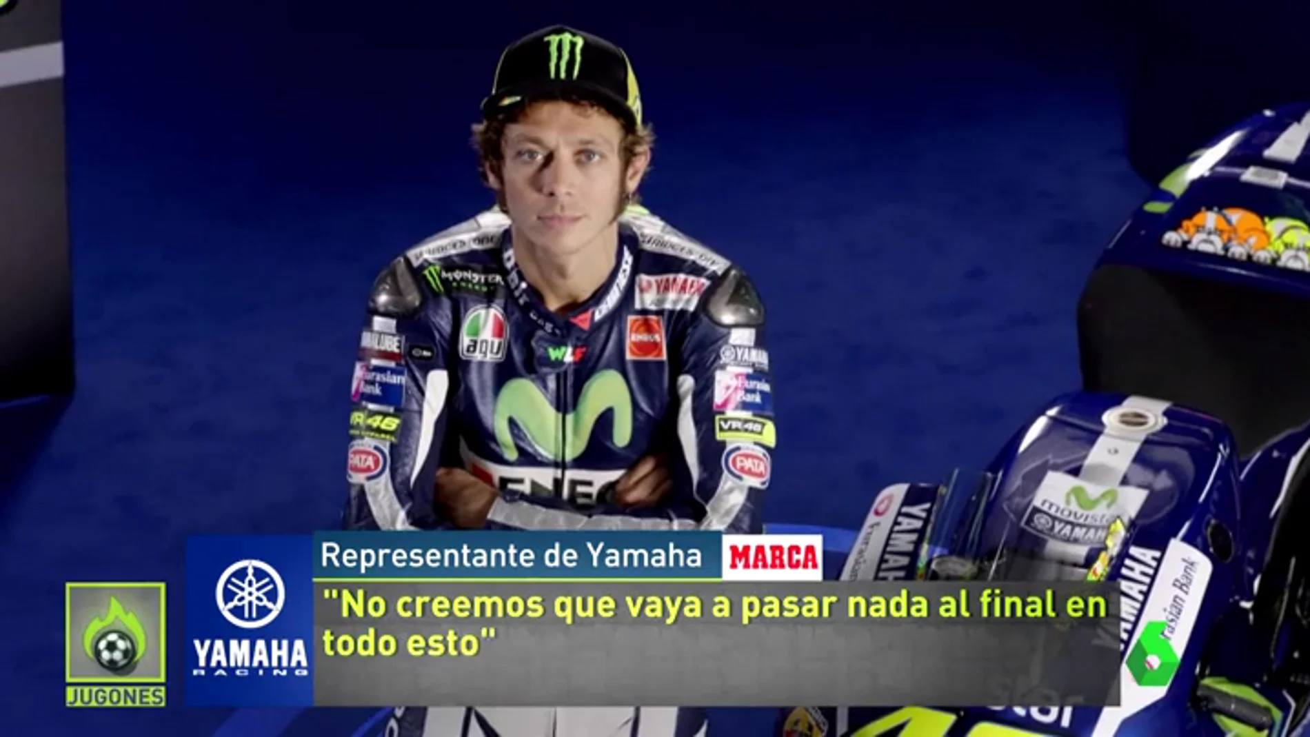Frame 76.462536 de: Yamaha intenta resta importancia a la patada de Rossi