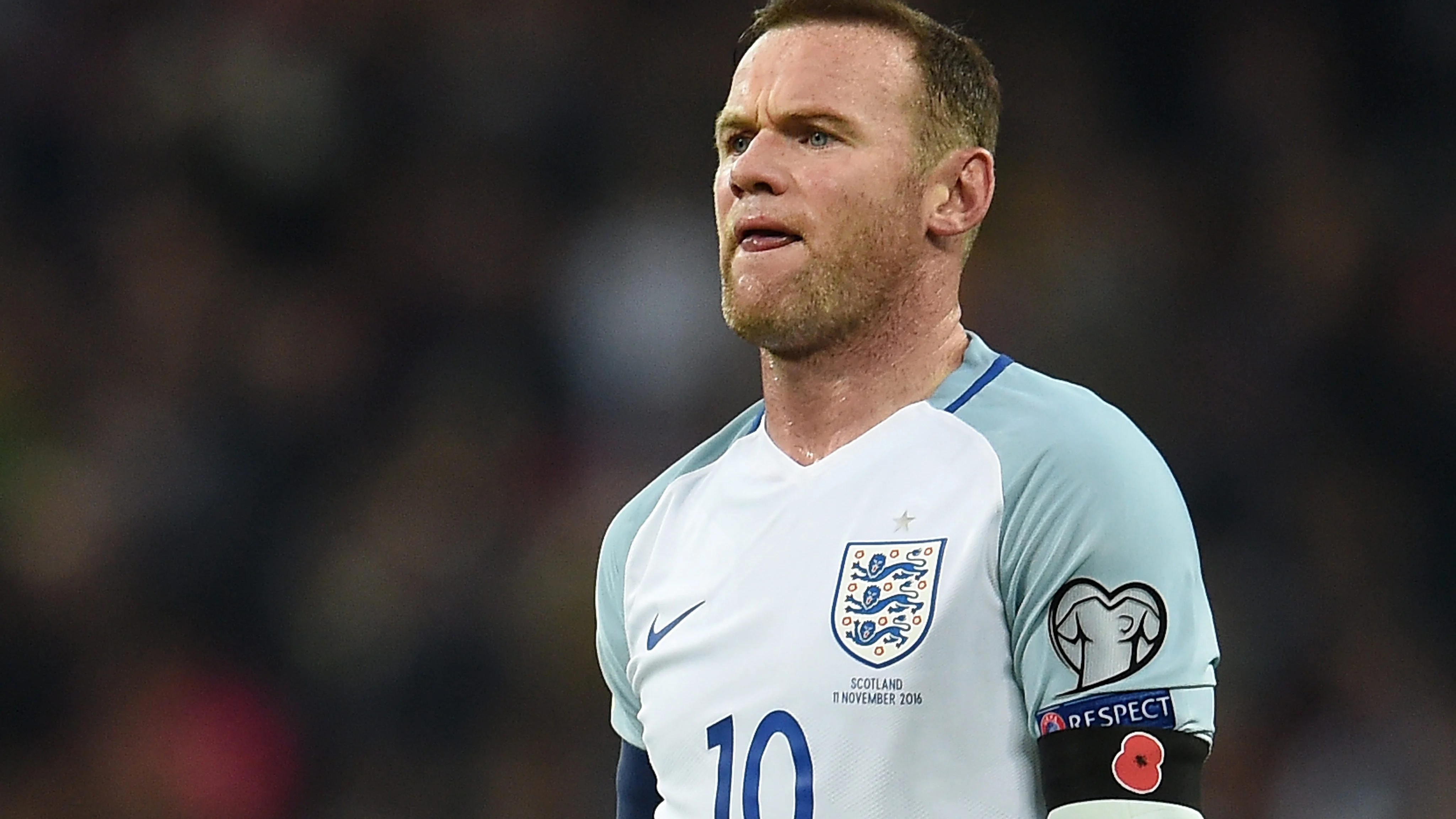 Wayne Rooney, en un partido con Inglaterra