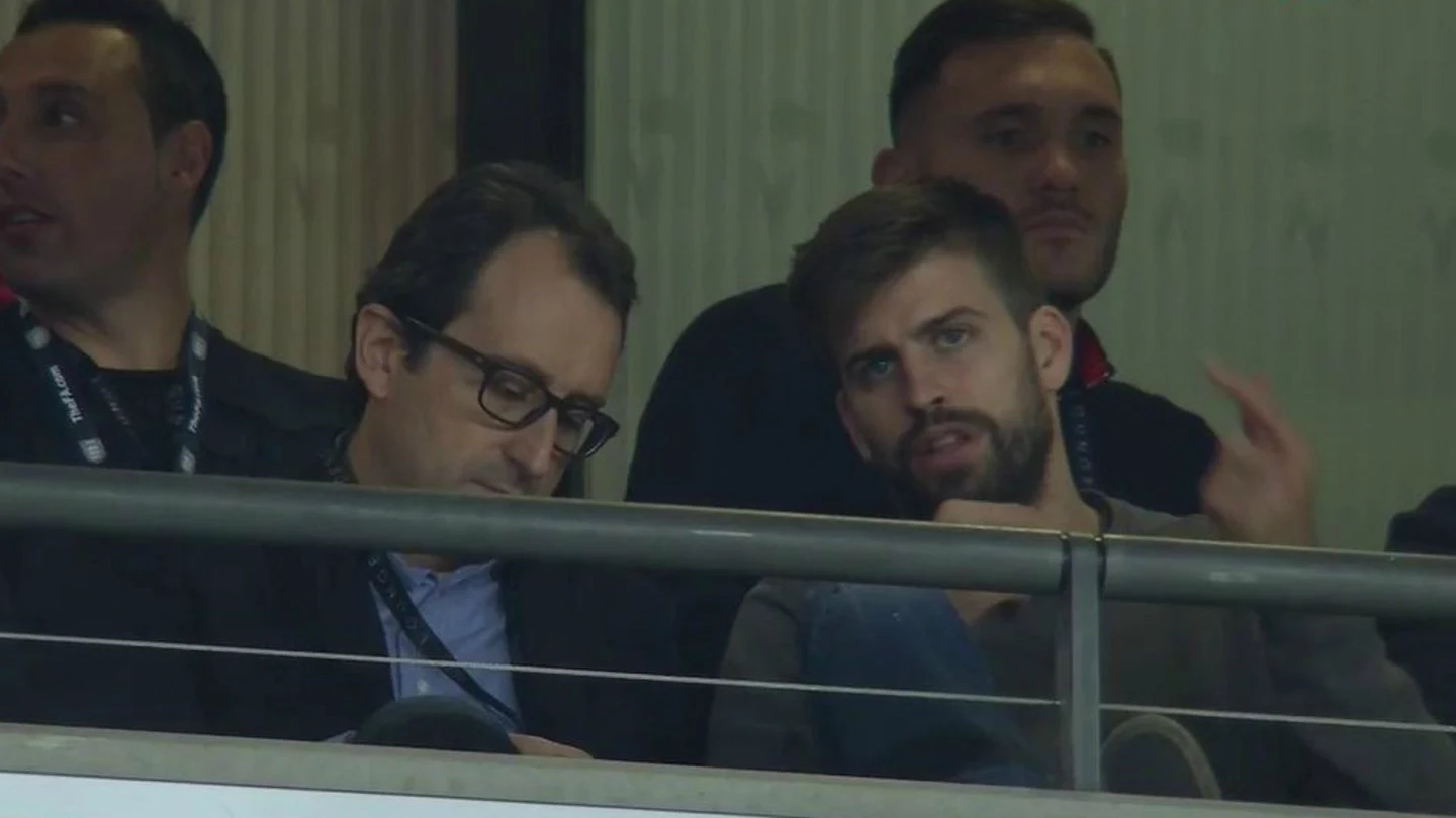 Gerard Piqué, en Wembley viendo el Inglaterra - España Gerard Piqué, en Wembley viendo el Inglaterra - España