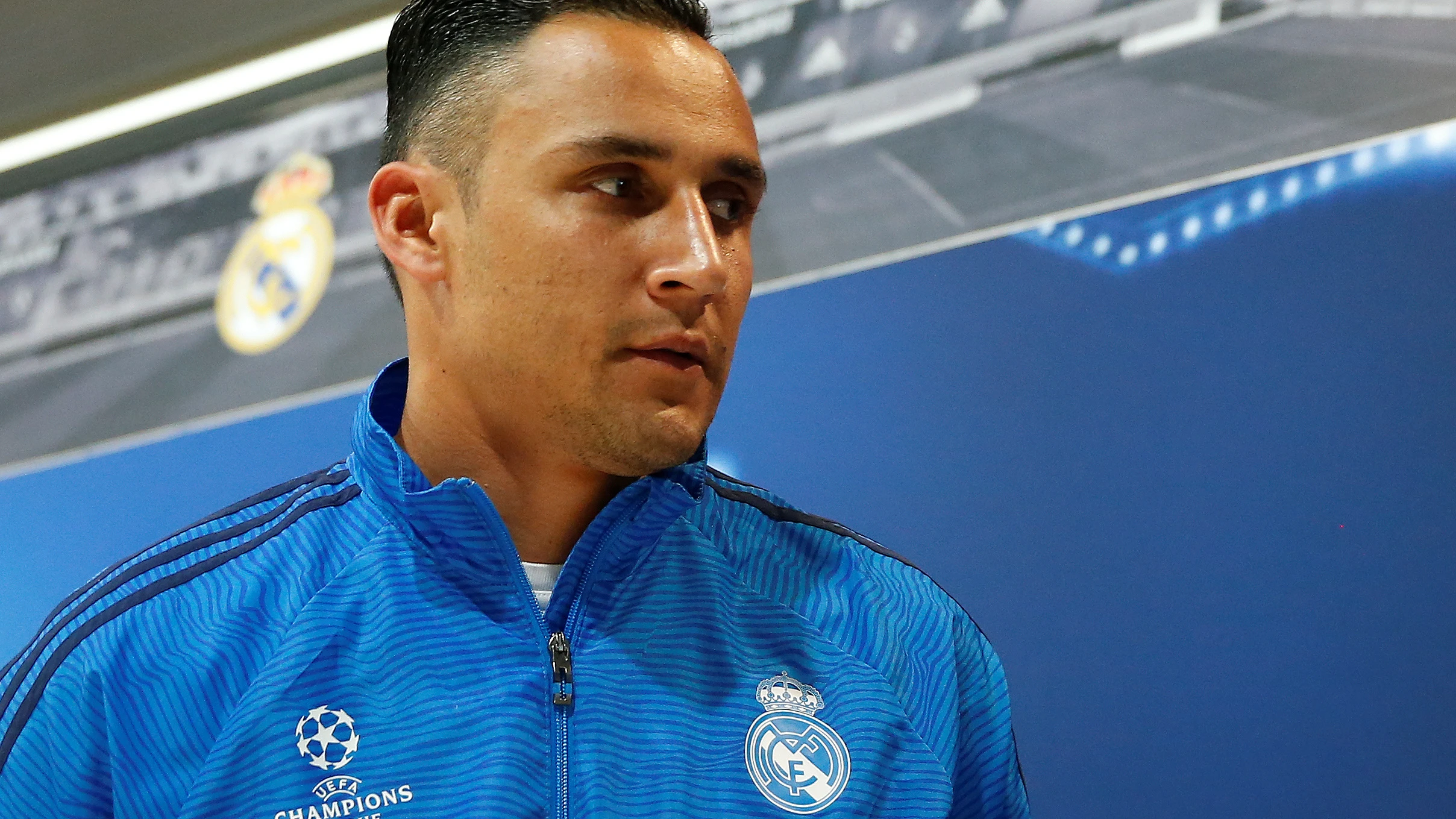 Keylor Navas en rueda de prensa