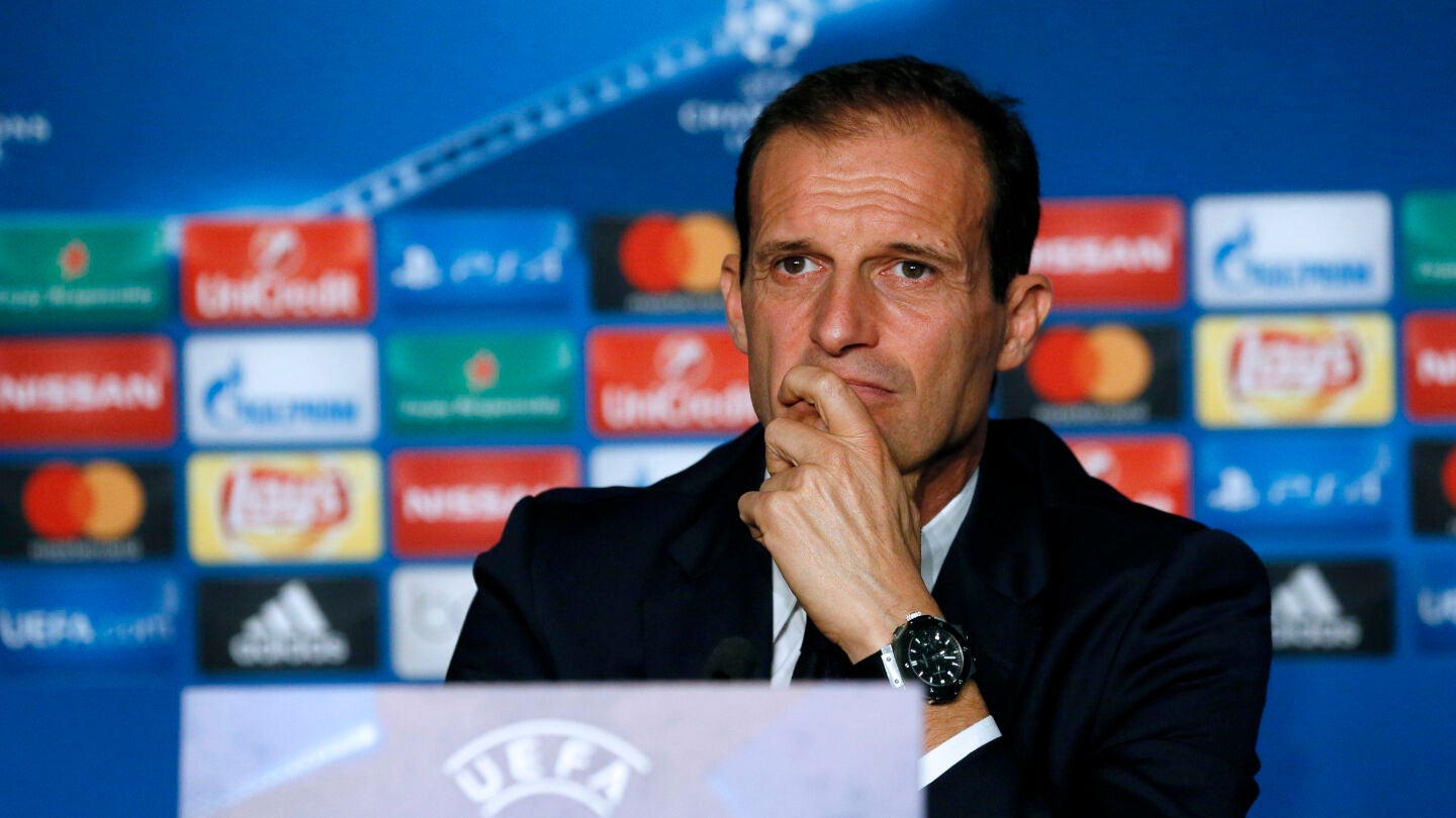 Massimiliano Allegri en rueda de prensa