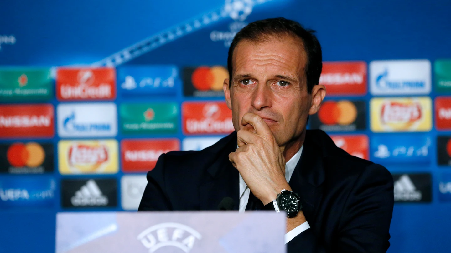 Massimiliano Allegri en rueda de prensa Massimiliano Allegri en rueda de prensa