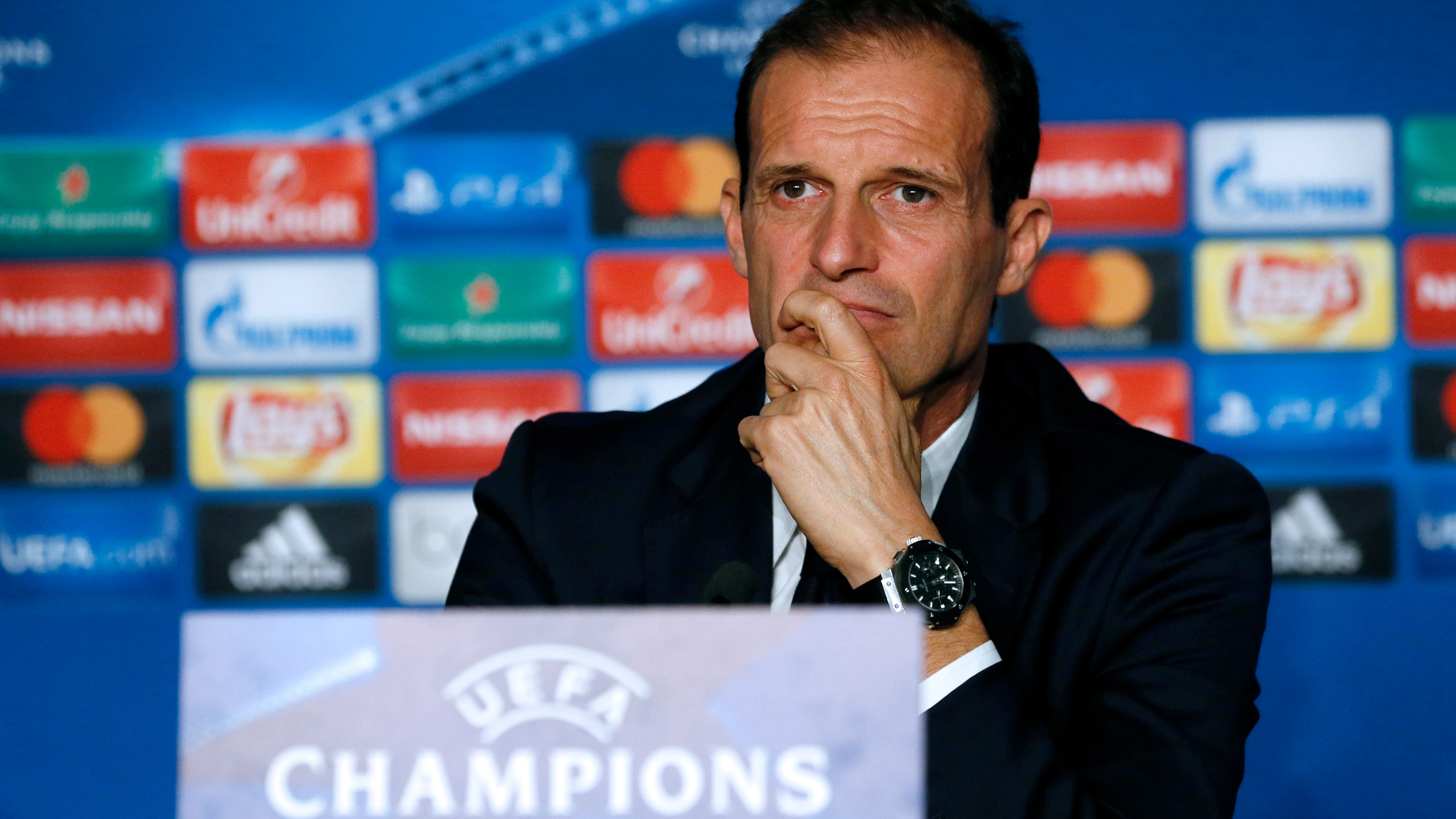 Massimiliano Allegri en rueda de prensa
