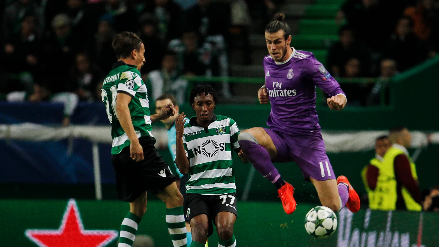 Gareth Bale, en acción ante el Sporting de Portugal Gareth Bale, en acción ante el Sporting de Portugal