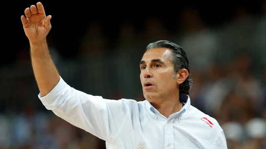 Scariolo en un partido Scariolo en un partido