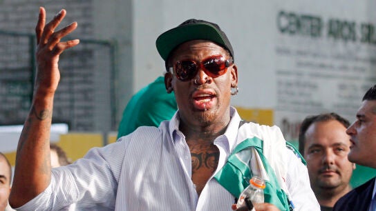 El exjugador de la NBA Dennis Rodman