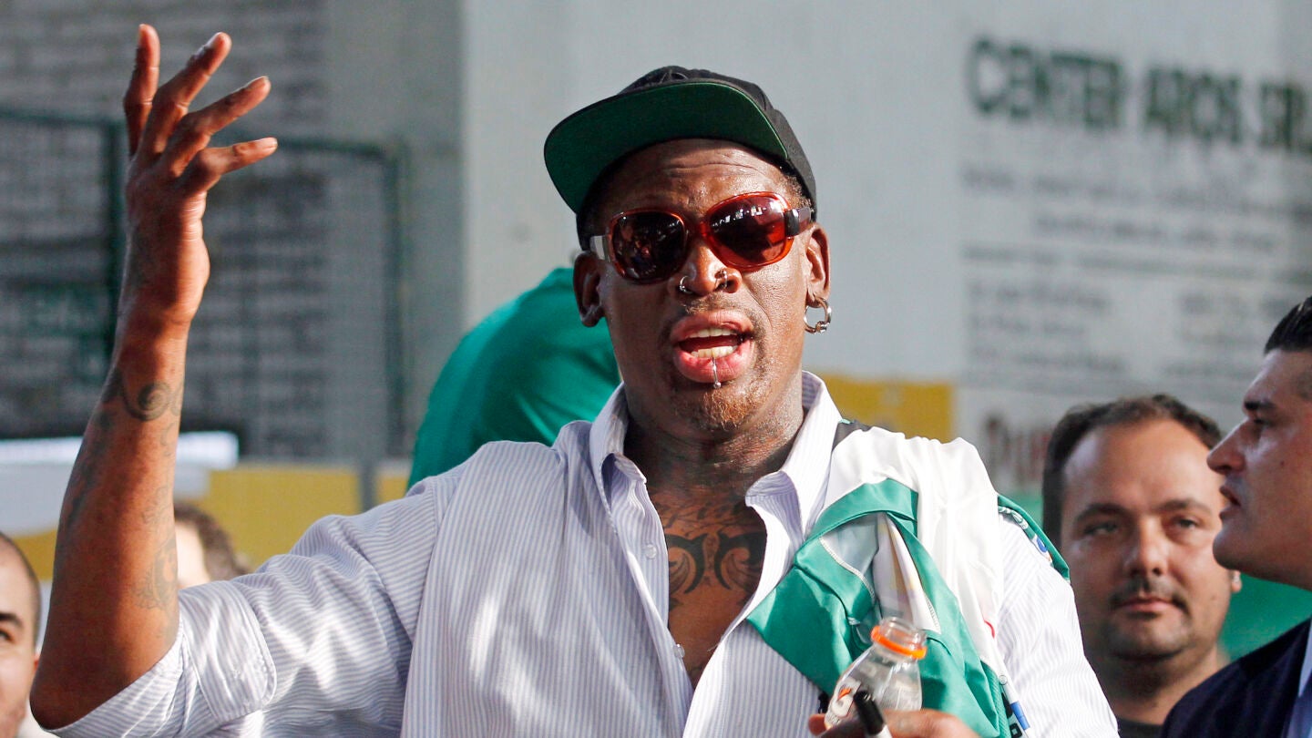 El exjugador de la NBA Dennis Rodman