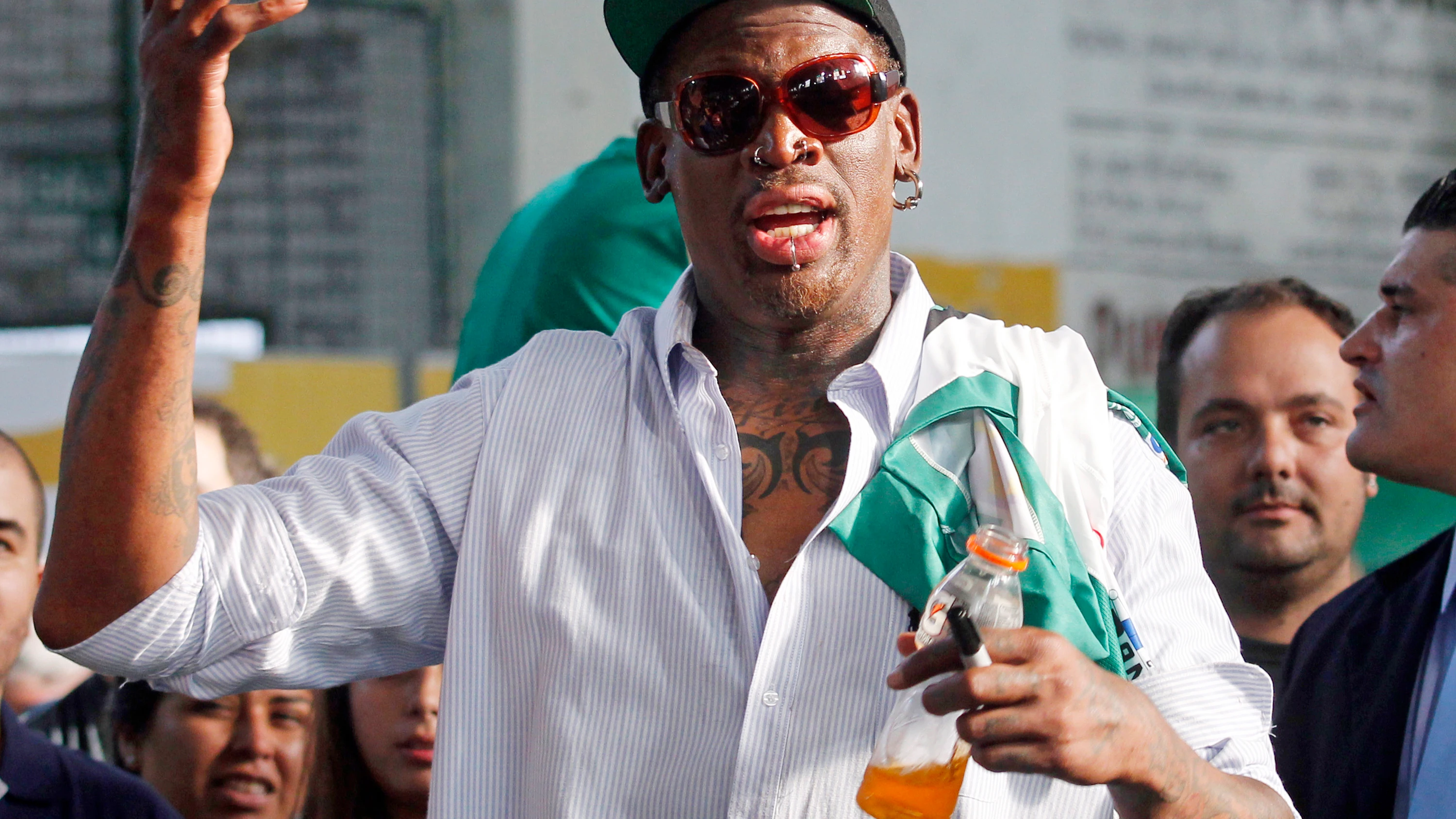 El exjugador de la NBA Dennis Rodman