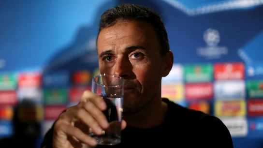Luis Enrique, durante la rueda de prensa Luis Enrique, durante la rueda de prensa