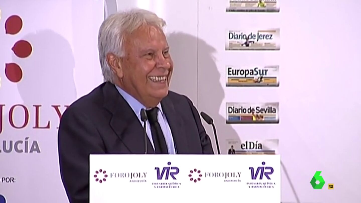 Frame 7.649776 de: Felipe Gonz&aacute;lez reconoce entre risas haber mantenido una relaci&oacute;n con Pipi Estrada