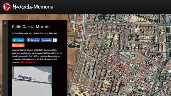 Uno de los puntos señalados en la web creada por Izquierda Unida Uno de los puntos señalados en la web creada por Izquierda Unida