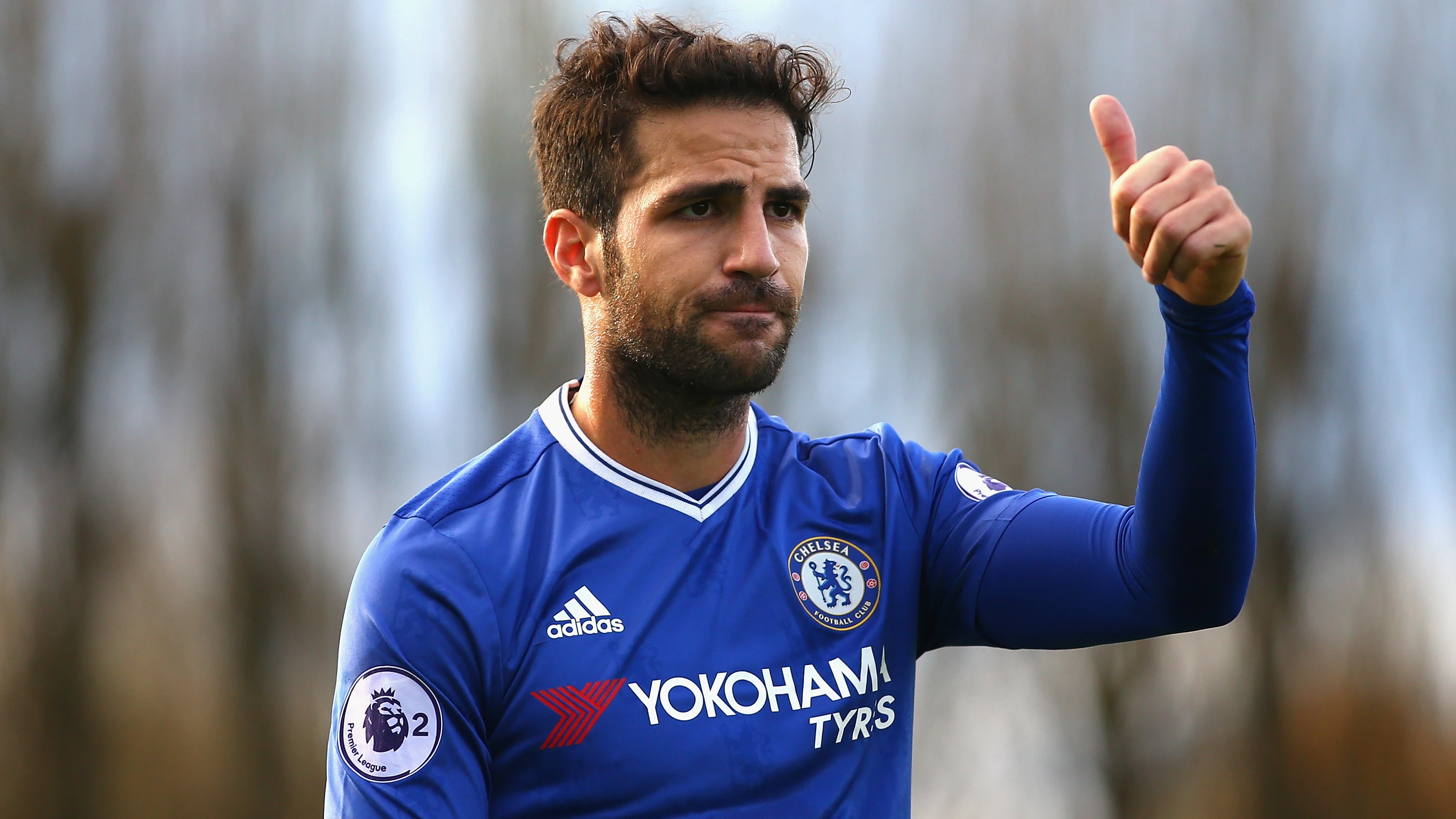 Cesc Fábregas, durante un partido con el filial del Chelsea