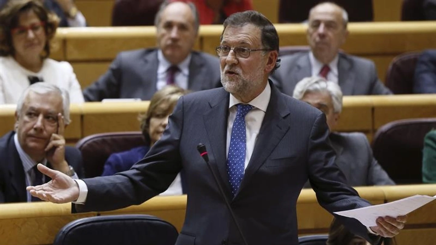 Mariano Rajoy en el Senado Mariano Rajoy en el Senado