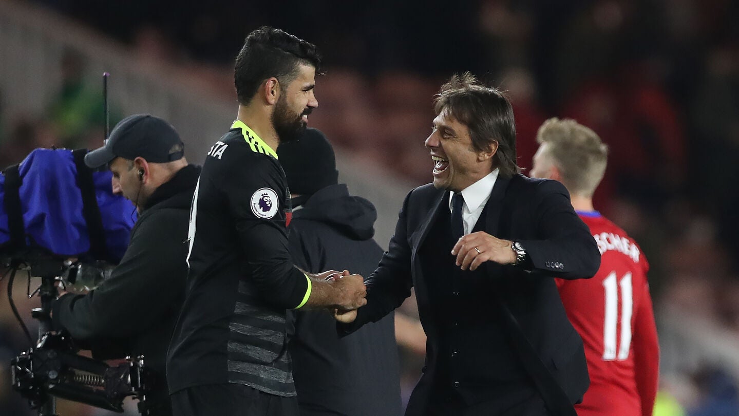 Conte elogia a Diego Costa por "aprender a mantener la calma"