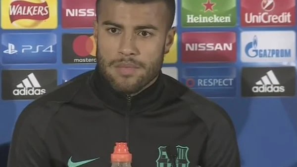 Rafinha, en rueda de prensa