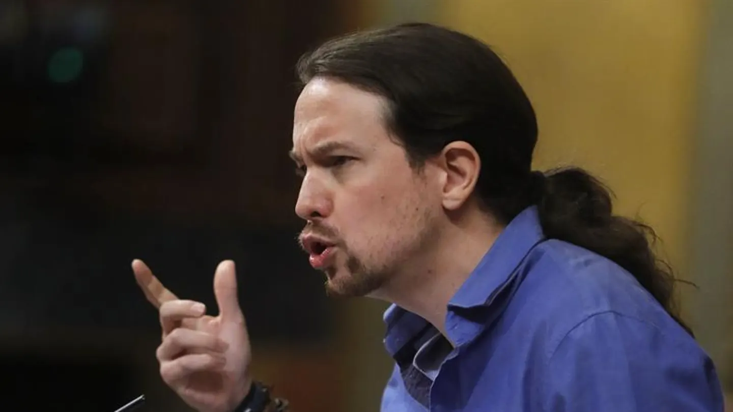 Pablo Iglesias, durante un debate en el Congreso Pablo Iglesias, durante un debate en el Congreso