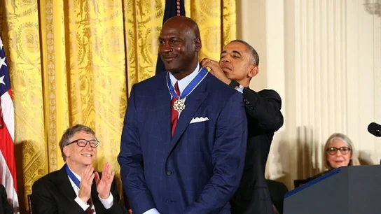 Michael Jordan y Barack Obama Michael Jordan y Barack Obama