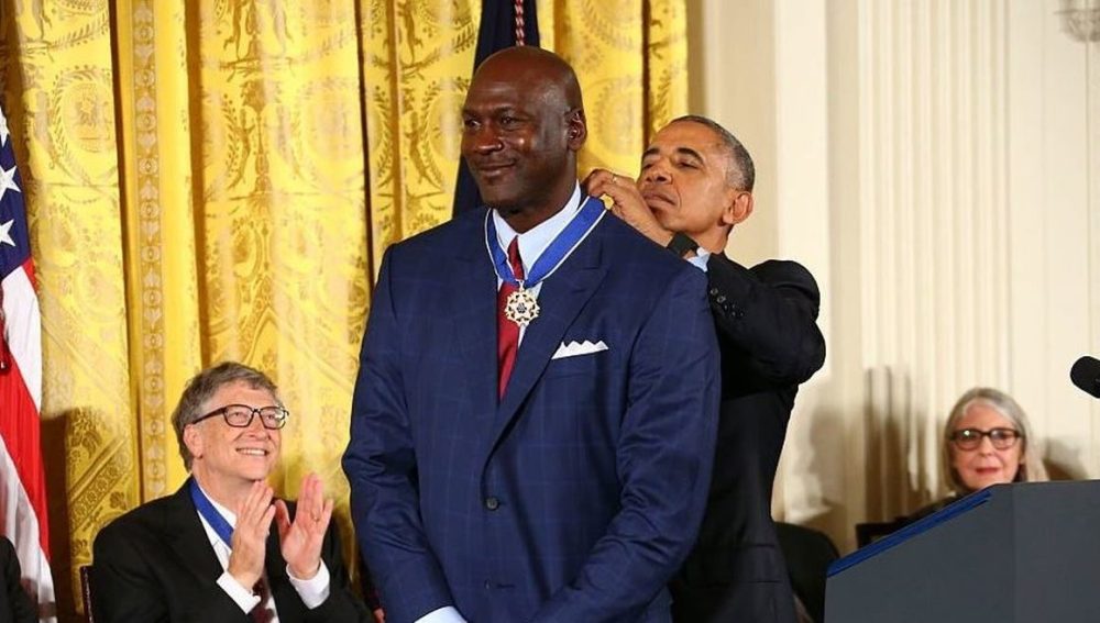 Michael Jordan y Barack Obama