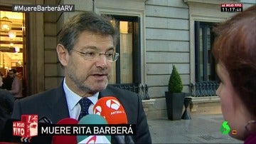 Frame 59.588971 de: Rafael Catalá: "Cada uno tendrá sobre su conciencia las barbaridades que ha dicho sobre Rita Barberá"