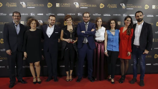 El equipo de laSexta Noticias, con el Premio Iris al Mejor Informativo El equipo de laSexta Noticias, con el Premio Iris al Mejor Informativo