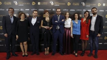 El equipo de laSexta Noticias, con el Premio Iris al Mejor Informativo