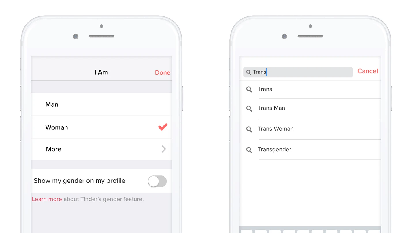 Nuevas opciones de género en Tinder Nuevas opciones de género en Tinder