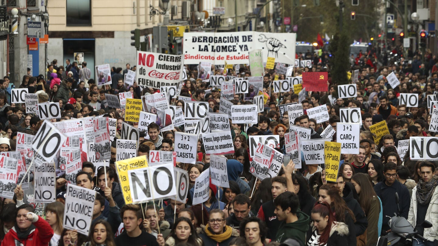 Huelga estudiantil contra la LOMCE