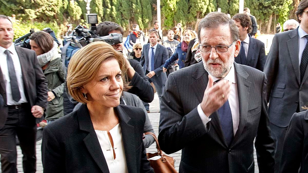 Rajoy y Cospedal a la llegada al funeral por Rita Barberá