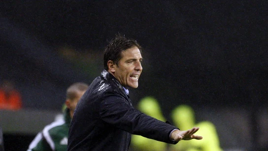Berizzo, durante un partido de Europa League Berizzo, durante un partido de Europa League