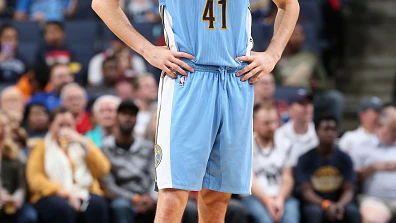 Juancho Hernangómez, durante un partido con los Nuggets