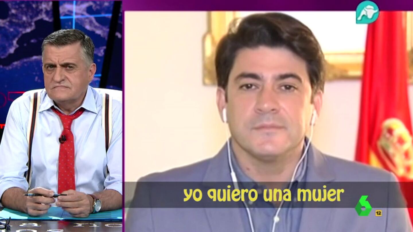 Frame 116.546129 de: &iquest;Estar&iacute;a escuchando esta canci&oacute;n el alcalde de Alcorc&oacute;n durante su entrevista?: "Quiero una mujer como la tele..."