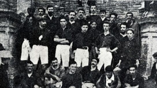 Imagen del Barcelona en el primer Cl&aacute;sico de la historia