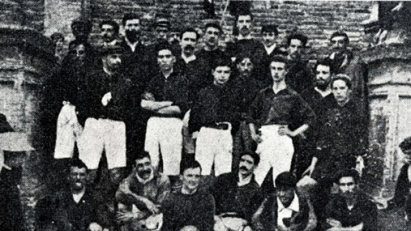 Imagen del Barcelona en el primer Clásico de la historia Imagen del Barcelona en el primer Clásico de la historia