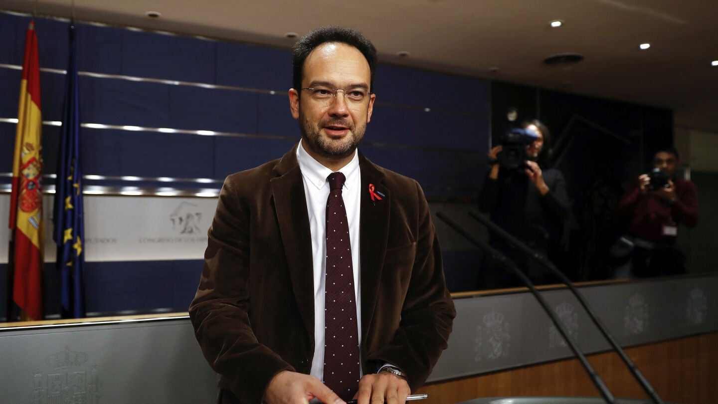 El portavoz del PSOE en el Congreso, Antonio Hernando