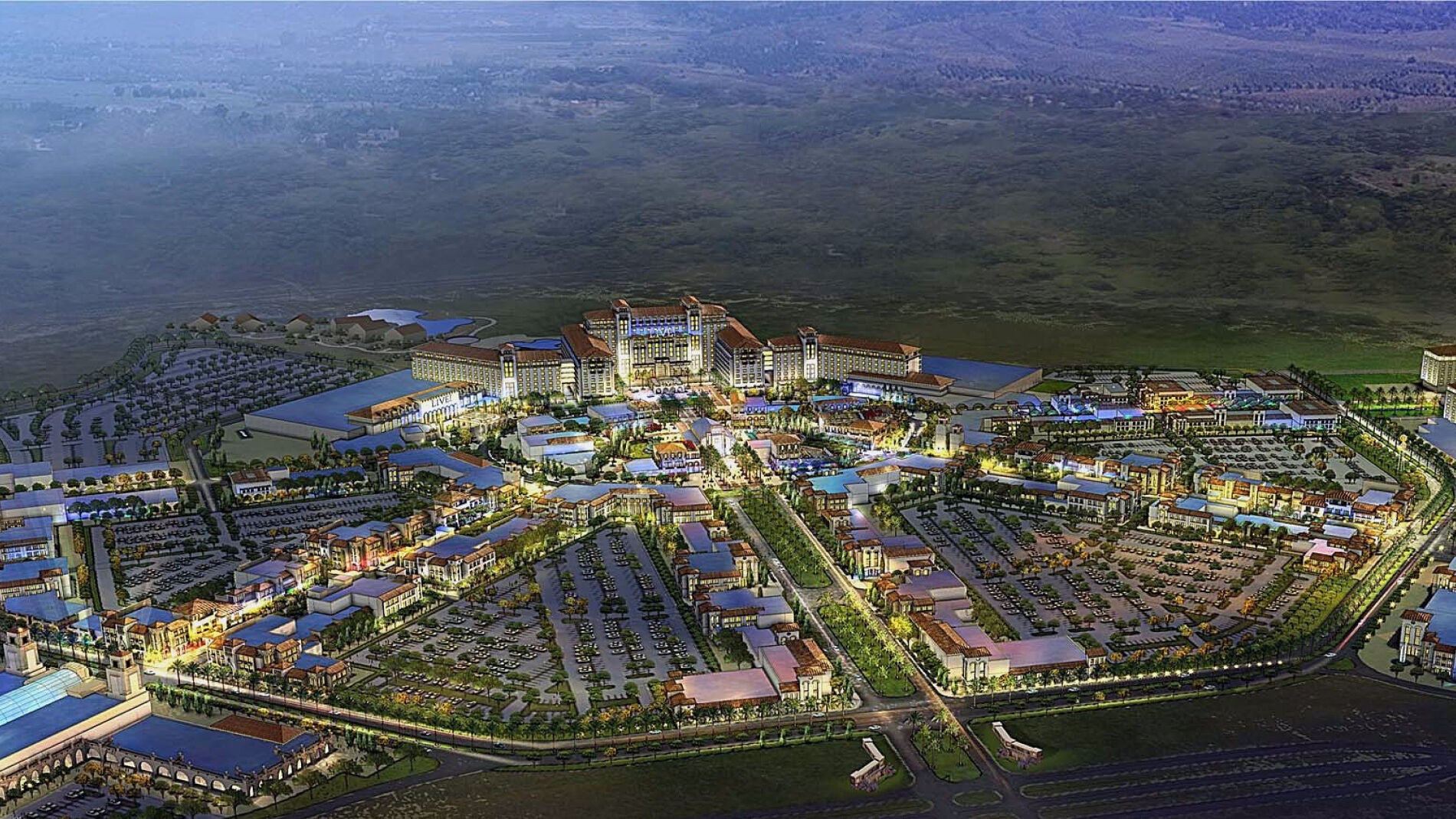 Recreación del 'megacomplejo' en Madrid