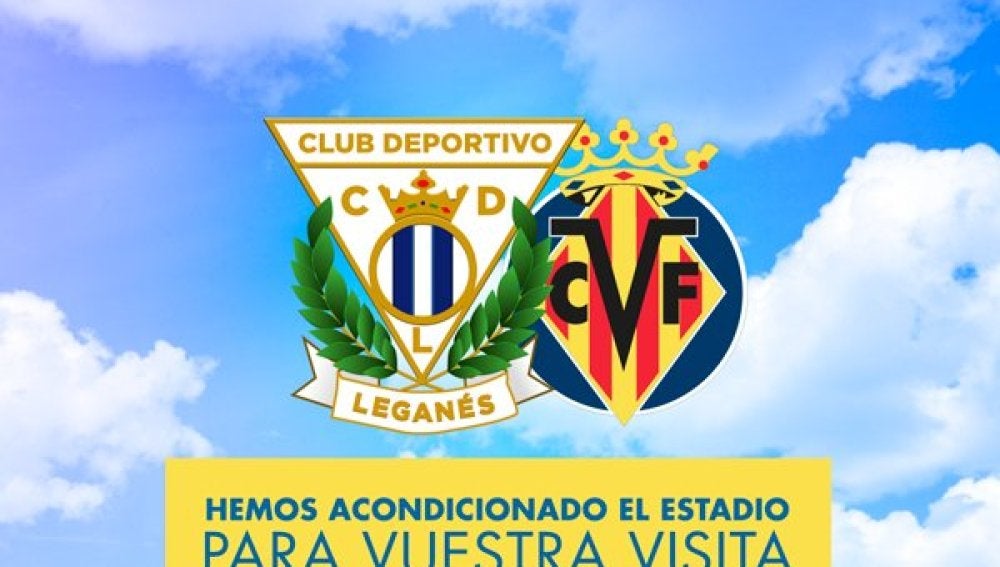 El cartel promocional del Leganés - Villarreal