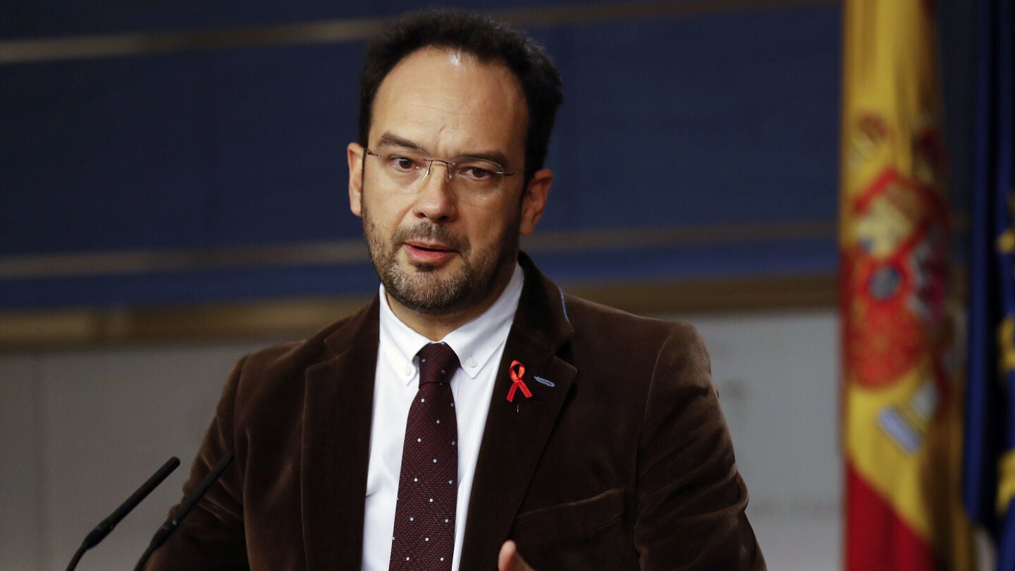 El portavoz del PSOE en el Congreso, Antonio Hernando