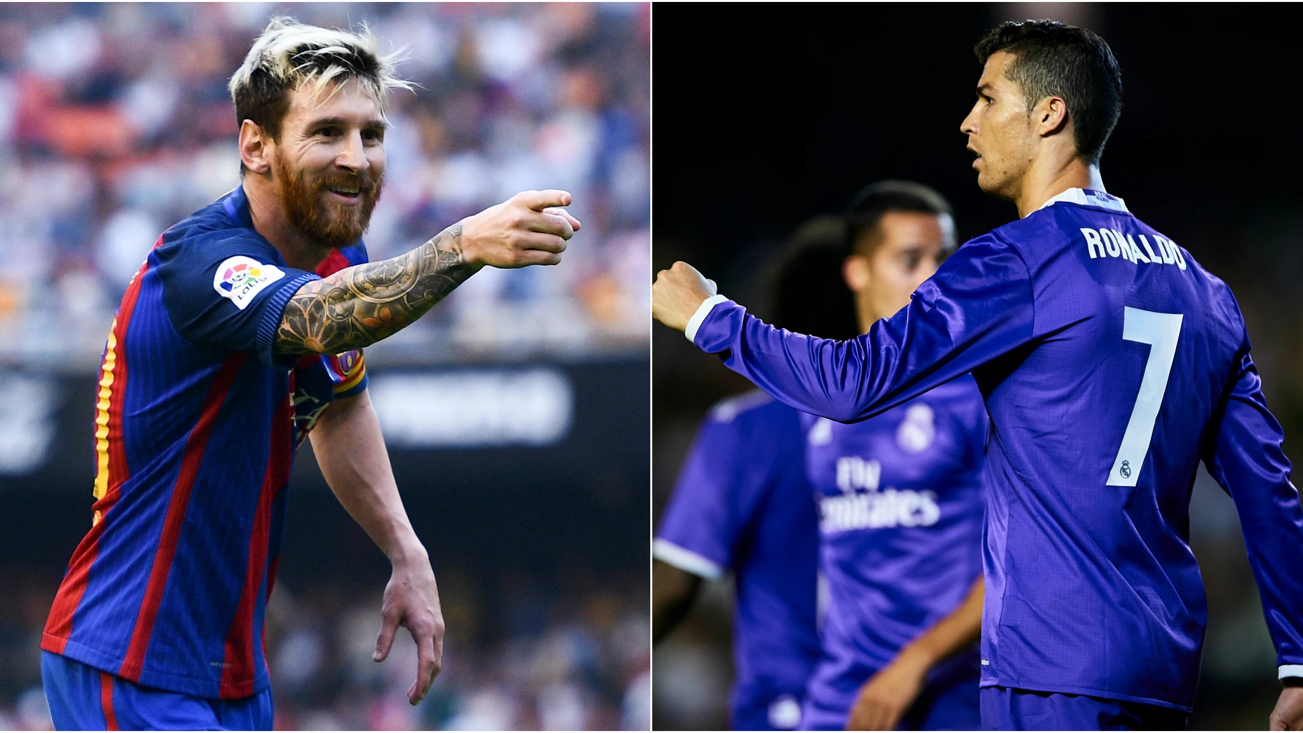 Leo Messi y Cristiano Ronaldo