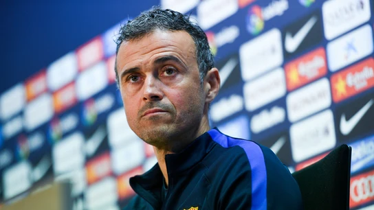Luis Enrique, en la rueda de prensa previa al Clásico Luis Enrique, en la rueda de prensa previa al Clásico