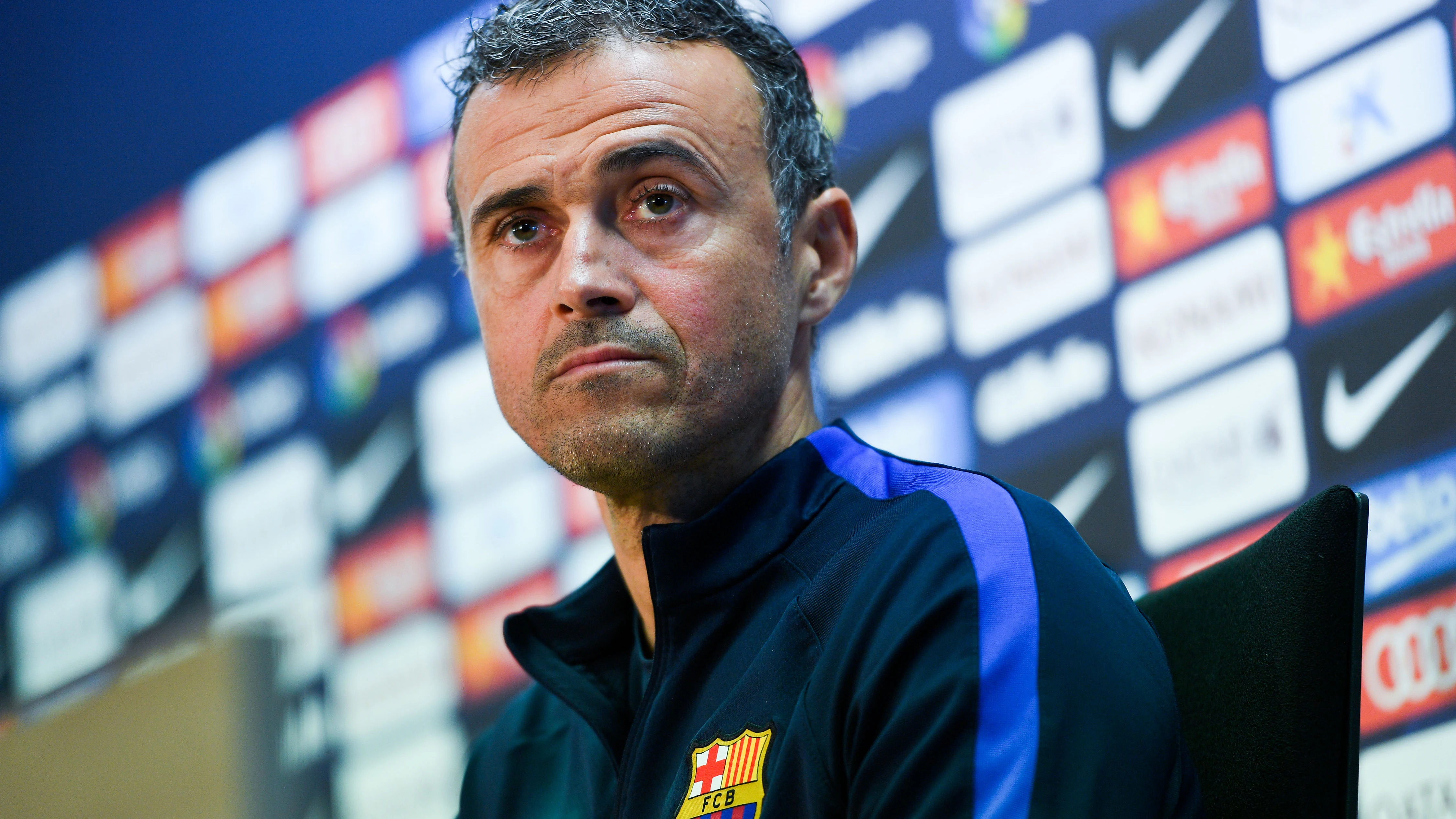 Luis Enrique, en la rueda de prensa previa al Clásico