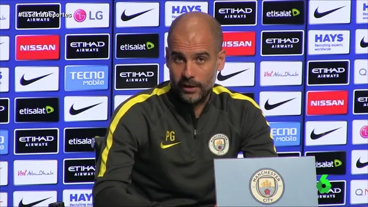 Pep Guardiola, entrenador del Manchester City Pep Guardiola, entrenador del Manchester City