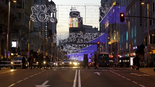 Gran Vía sin peatones Gran Vía sin peatones