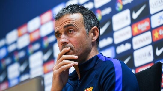 Luis Enrique, en rueda de prensa