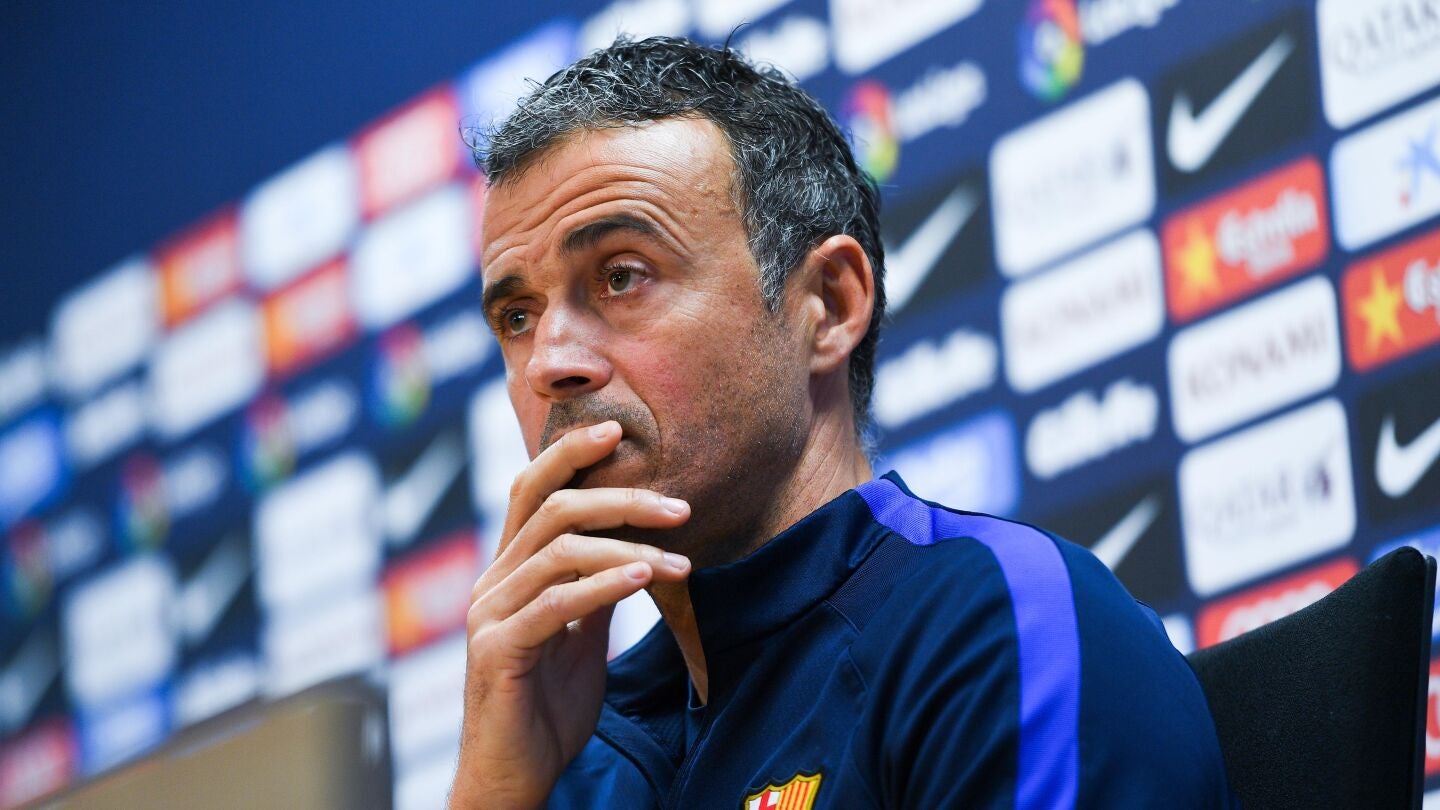 Luis Enrique, en rueda de prensa