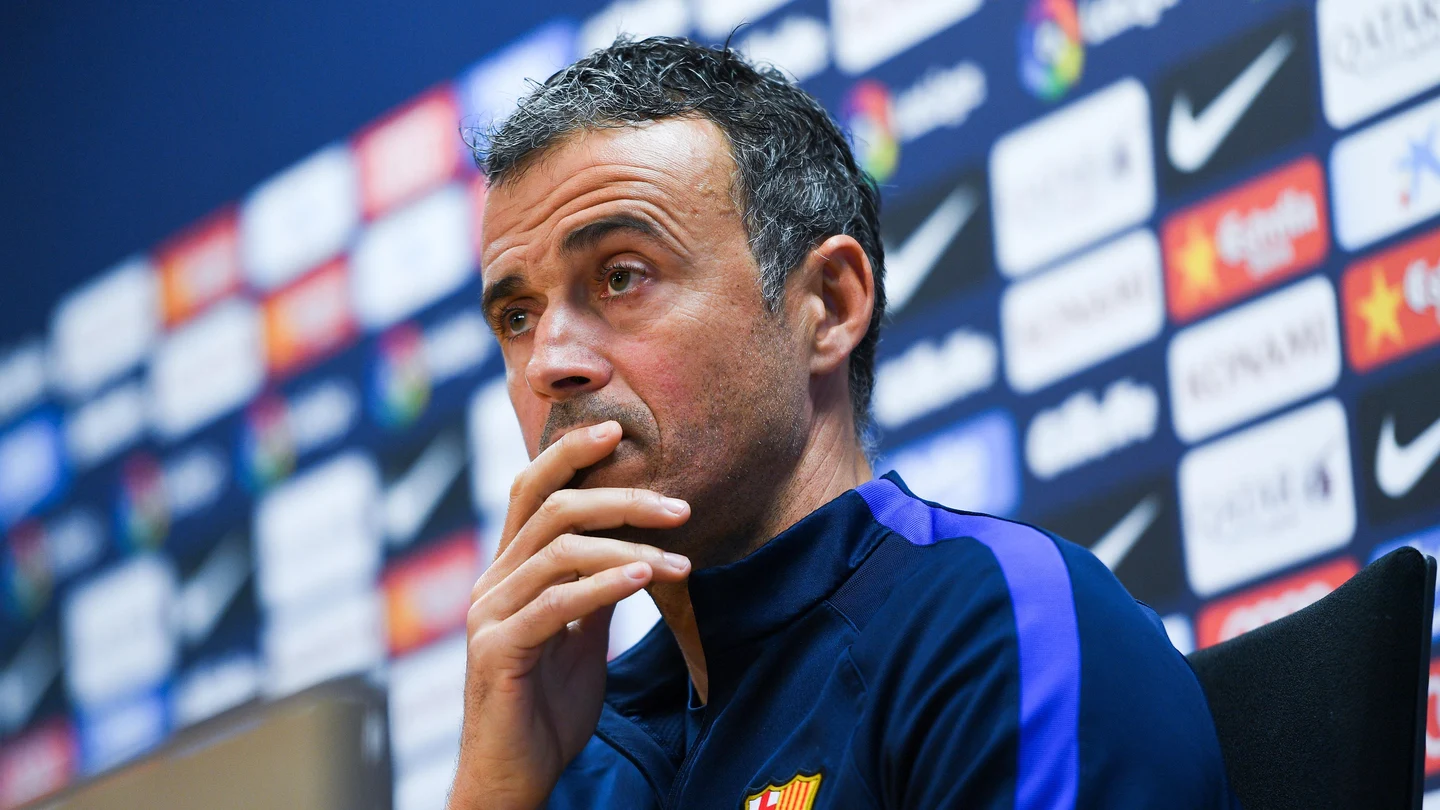 Luis Enrique, en rueda de prensa Luis Enrique, en rueda de prensa