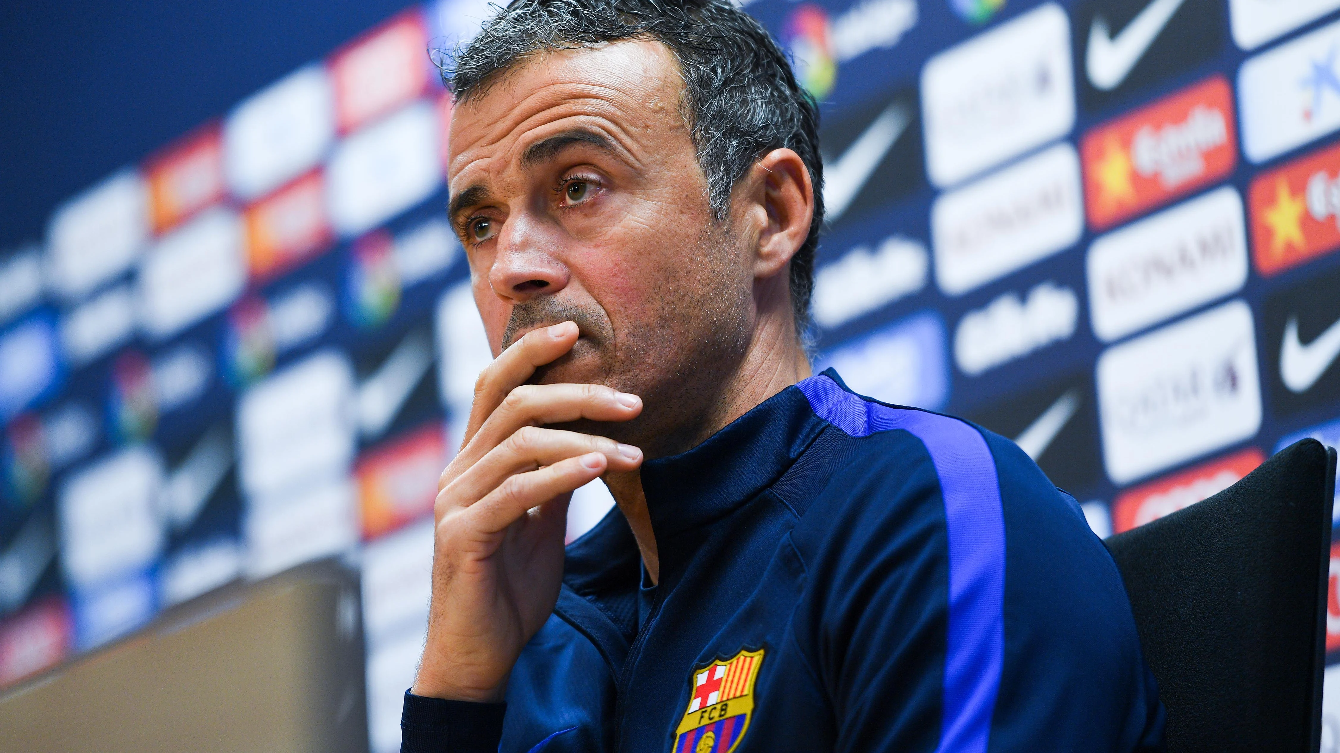 Luis Enrique, en rueda de prensa