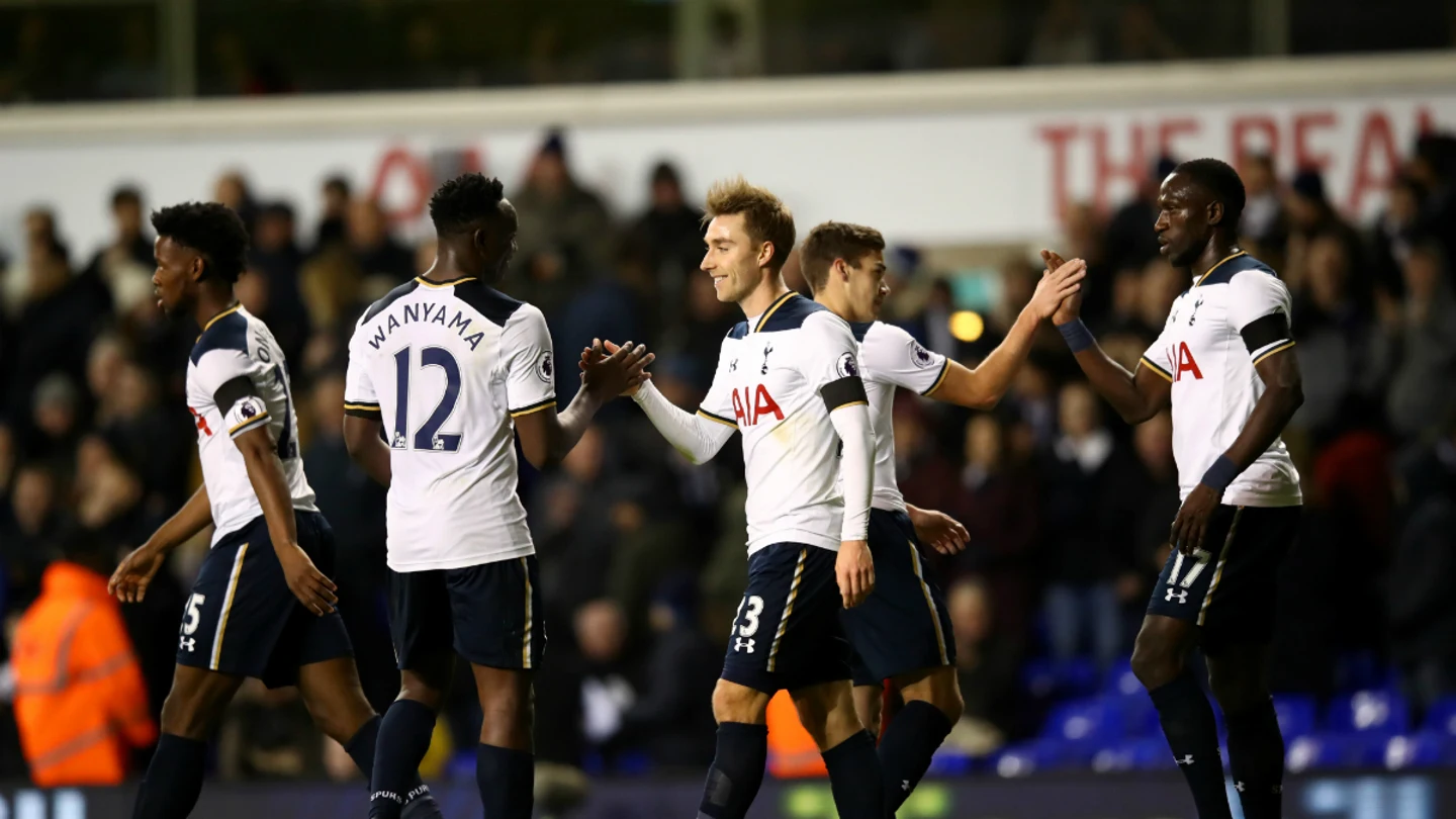 El Tottenham celebra un gol El Tottenham celebra un gol
