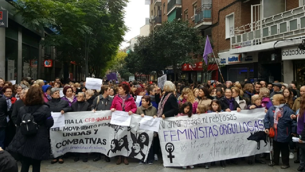 La protesta ciudadana que se ha llevado a cabo en Alcorcón