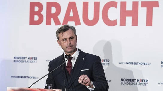 El candidato ultraderechista Norbert Hofer El candidato ultraderechista Norbert Hofer