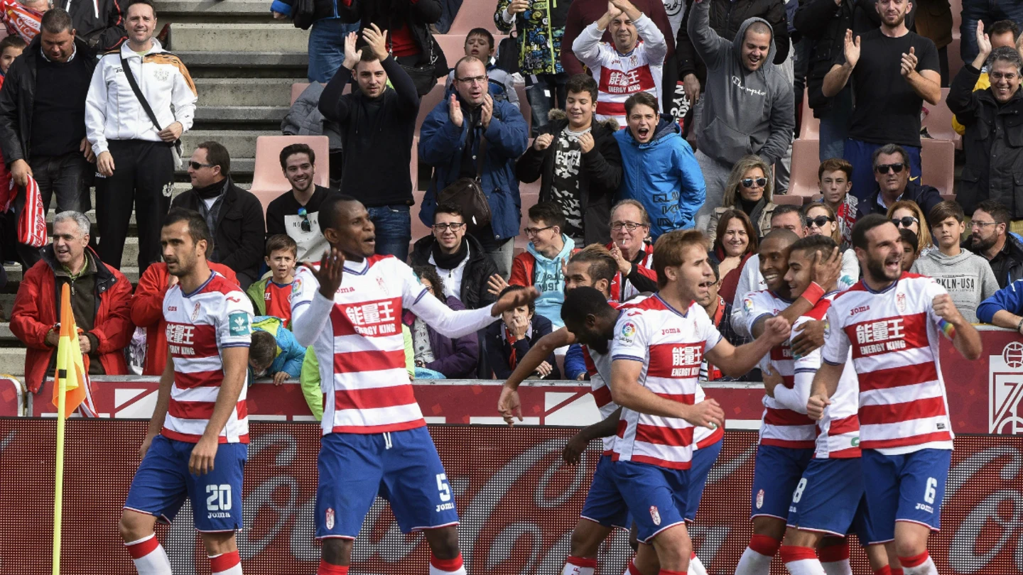 El Granada celebra un gol El Granada celebra un gol